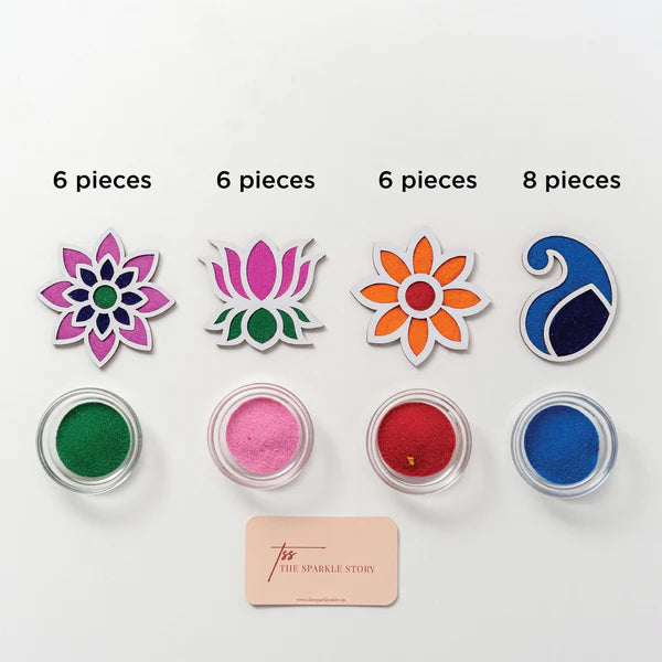 Mini Rangoli Motifs - Set of 26